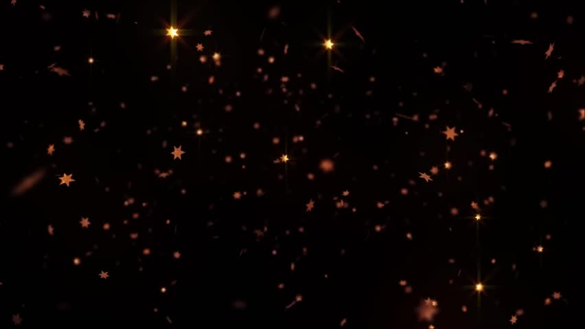 Falling golden glitter stars particles background  | Shutterstock HD Video #1109338165