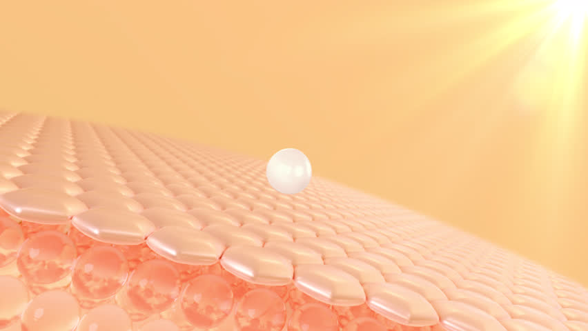 UV-protected 3D animation of skin cells. The serum is absorbed via the skin and reduces sagging skin cells. lighting moisturizer Dark skin tone gave way to bright. Royalty-Free Stock Footage #1109338237