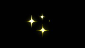 Glowing sparkling stars effect animated with alpha channel background. glowing Stars Sparkle On transparent alpha channel. shining glitter particles motion graphics. - Powered by Shutterstock - Get 15% off with code: PIKWIZARD15