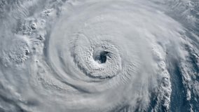 Satellite View of a Hurricane. Timelapse Animation of the Eye of the Hurricane made with NASA Imagery. - Powered by Shutterstock - Get 15% off with code: PIKWIZARD15