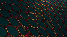 Close up of metal mesh with red balls. Looped animation. - Powered by Shutterstock - Get 15% off with code: PIKWIZARD15