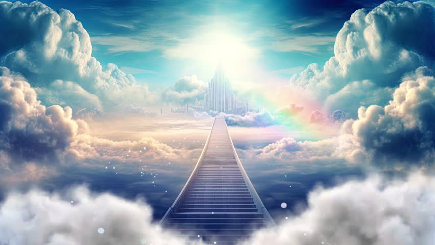 StairWay To Heaven Motion Background, Stock Video