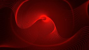 Dark red tech geometric abstract minimal motion background. Neon glwoing animation blank empty space Seamless looping. Video animation Ultra HD 4K 3840x2160