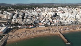 Quarteira Town in the Algarve, a Video From the Sky