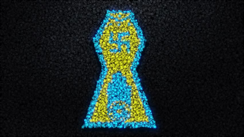 Jainism Symbol Animation,religious Jain Symbol Particle Made With Jainisms Symbol. Lots Of Jainisms Symbol Animation Hinduism Realign Animation Background, Abstract Animation Of Jain Hand | Shutterstock HD Video #1109386889