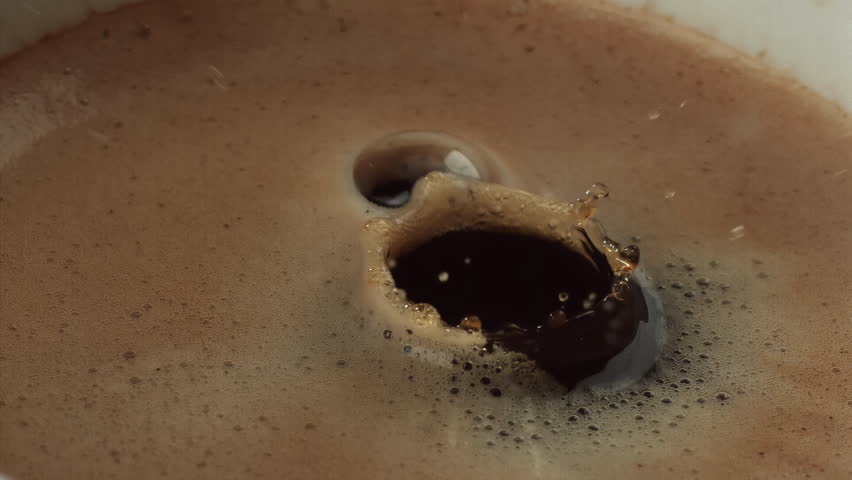 Coffee Drop in Mug: Super Slow-Mo 1000fps Discover mesmerizing coffee droplets in super slow motion (1000fps). Ideal for coffee enthusiasts, creatives, and unique projects.