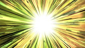 High-speed abstract speed lines animation. Cartoon animated orange speed lines on a yellow background in a seamless loop of motion graphics