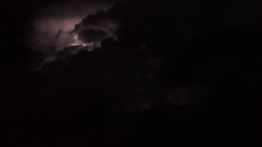 Dark storm clouds with flashing lightning Royalty-Free Stock Footage #1109417161