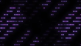 Neon lights and flashing figures.
Bright colored LED SMD video wall with patterns moving downwards.
Abstract background with purple bulbs. 