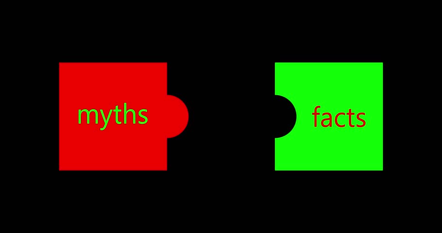 myths vs facts. concept of thorough fact-checking or easy compare evidence Royalty-Free Stock Footage #1109428175