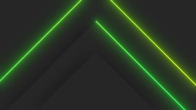 green gradient neon line with sharp corner loop video