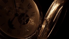 Pocket watch, display of a magnificent antique pocket watch, 4k. - Powered by Shutterstock - Get 15% off with code: PIKWIZARD15