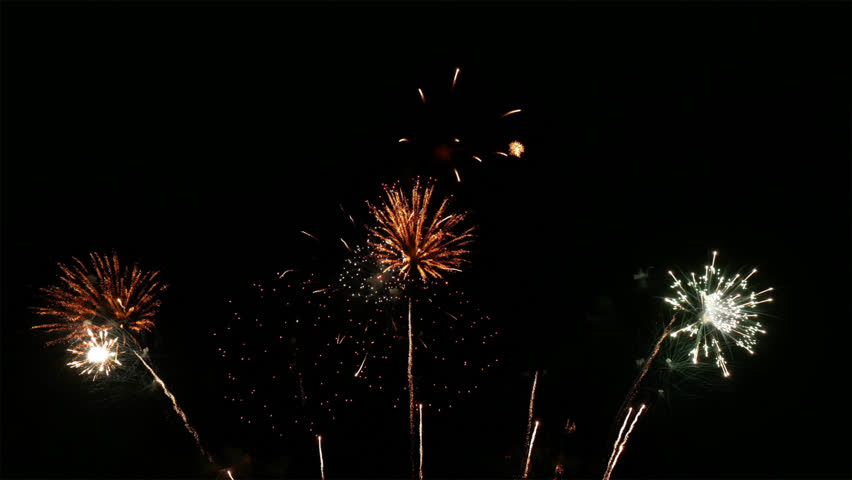 Color full fire works with alpha channel background.  Royalty-Free Stock Footage #1109452569