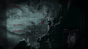 Authentication process. Interface loading. Protocol code accepted by a intellectual system. Secret service room. Computer user interface. The needed city detected. It is Beijing, China. - Powered by Shutterstock - Get 15% off with code: PIKWIZARD15