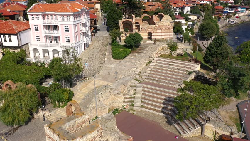 Amphitheater and old church in Nessebar old town