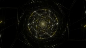 Gold and Silver Hexagonal Web Background VJ Loop in 4K