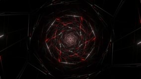 Gray and Red Hexagonal Web Background VJ Loop in 4K