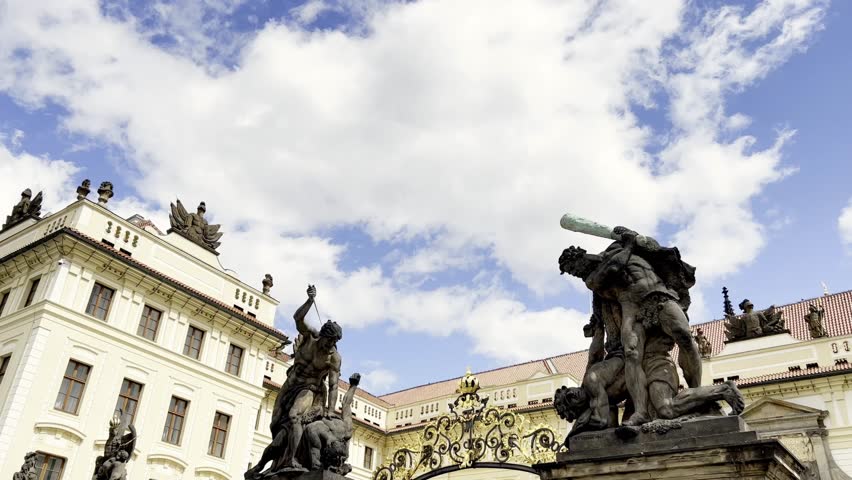 The statue on Prague
