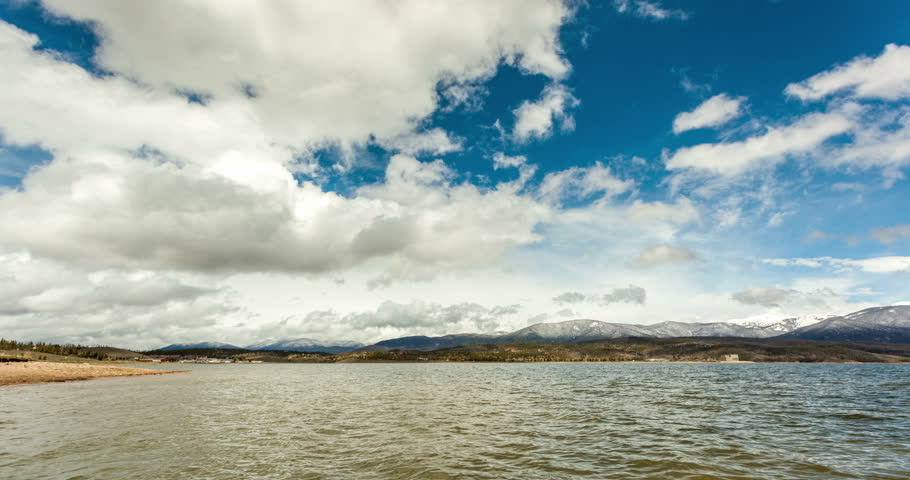 Beautiful Grand Lake heading to Rocky Mountains National Park, Colorado, USA