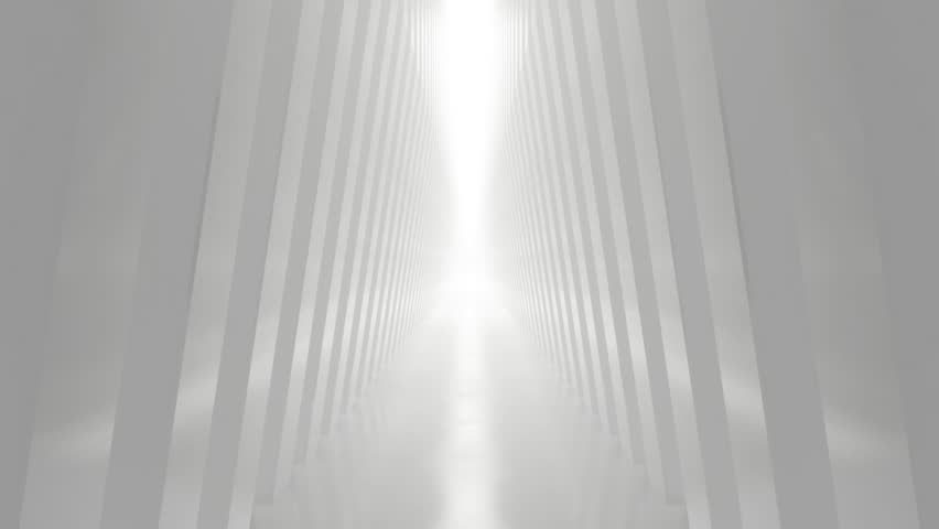 Abstract white futuristic geometric tunnel, architecture design concept, 3d rendering, Loop animation. Royalty-Free Stock Footage #1109493593