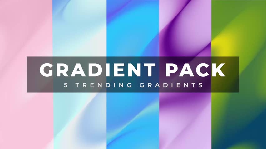 5 Trending Gradient background animation pack. UI UX Trending Gradient Collection Pack Royalty-Free Stock Footage #1109493757