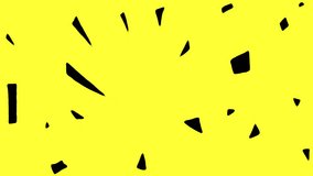 Sticking yellow tape on a black screen. Stock video with bright tape for video transition in 4K with alpha channel. - Powered by Shutterstock - Get 15% off with code: PIKWIZARD15