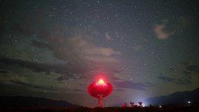Timelapse of Milky Way galaxy rising over Large Parabolic Antenna at Owens Valley Radio Observatories in California, USA - Powered by Shutterstock - Get 15% off with code: PIKWIZARD15