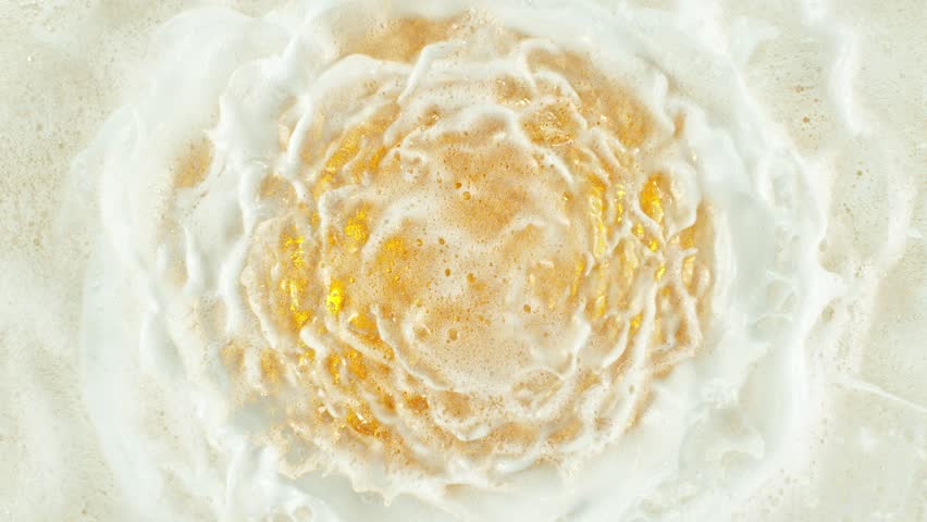 Super Slow Motion Shot of Waving Beer Background at 1000fps.