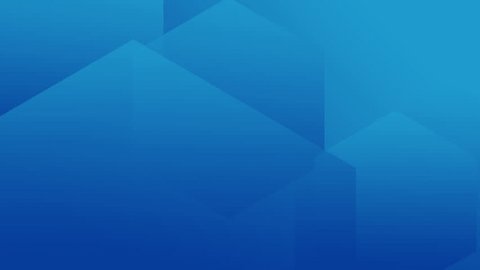 Blue gradient abstract technology motion background with minimal hexagon shapes. Loop animation 库存视频