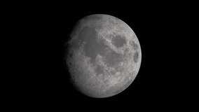 Timelapse video of the moon from new moon to full moon in outer space. - Powered by Shutterstock - Get 15% off with code: PIKWIZARD15