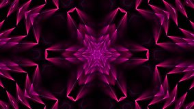 LED screens and projection mapping Hypnotic kaleidoscope stage Motion background loop