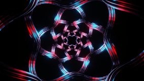 Red and Blue Moving Spiral Patterns Background VJ Loop in 4K