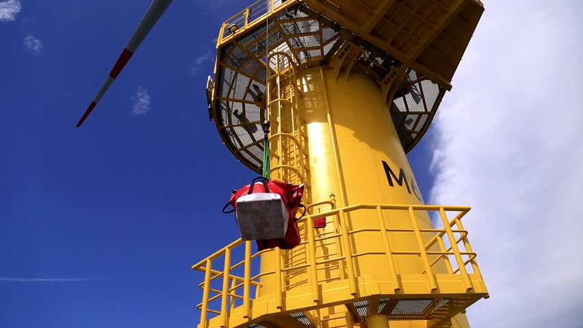 Off-shore wind turbines in the North Sea