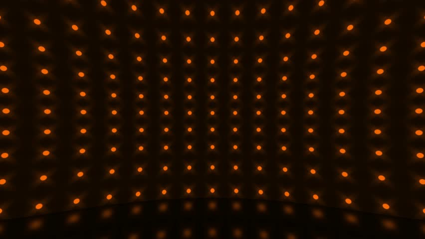 Flicker wall orange lights floods stage show . Flashing lights Lanterns for clubs and discos. Matrix beam headlights. Nightclub halogen lamp. Modern podium neon spectrum. Seamless loop 3d render 4k | Shutterstock HD Video #1109584009