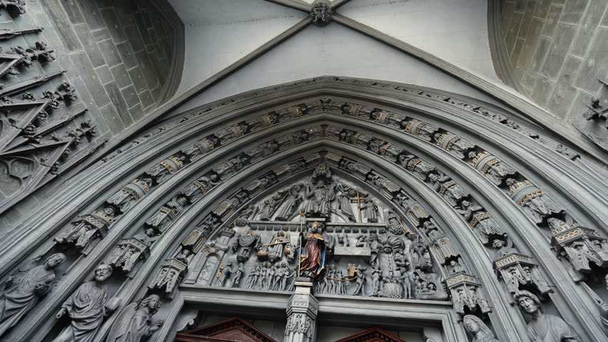 Heavenly Portal, Saint Nicholas Catholic Church Entrance, Bridging the Earthly and Divine, Passage to Spiritual Awakening