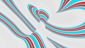 Blue and Red and White Abstract Background VJ Loop in 4K