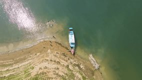 Aerial view of Kaptai Lake, Rangamati, Bangladesh