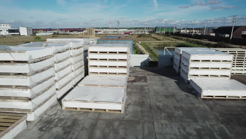 Factory for the production of plastic sheets on top