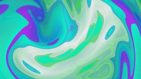 Green and blue motion wave fluid video 