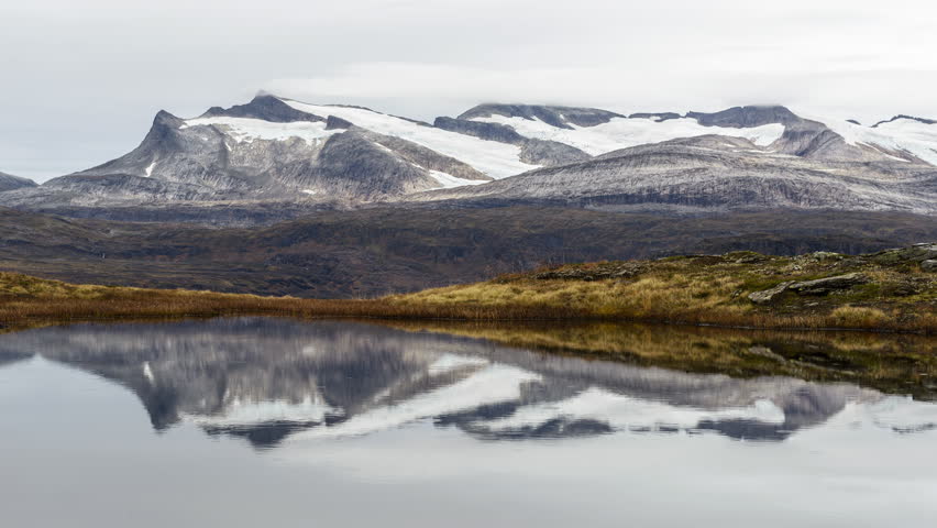 Gloomy day in a mountain environment