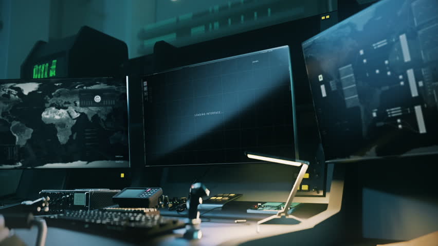 Spy system performing web cyber attack to locate the satellites on the map. Hacker attacking the web global map online network. Attacking the web map to collect confidential intel data. Royalty-Free Stock Footage #1109702195