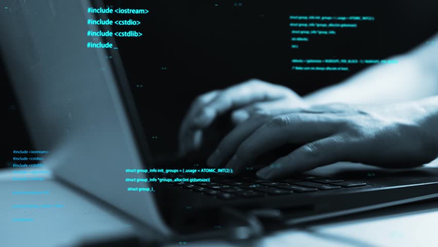 Cyber hacker writes program code - Powered by Shutterstock - Get 15% off with code: PIKWIZARD15