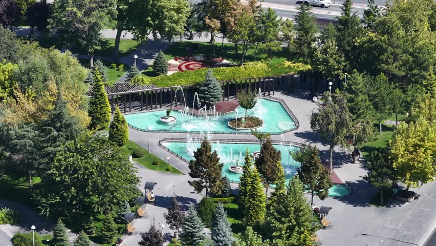 Kayseri Tram and City Center Drone Video, Kayseri Turkey (Turkiye)