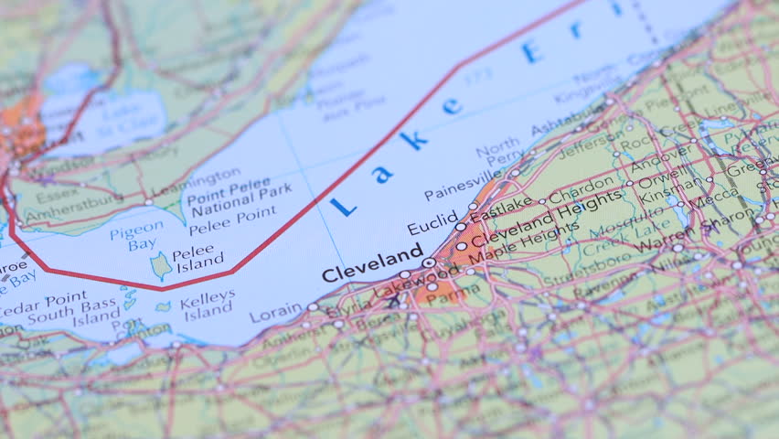 Cleveland, Ohio, United States pinned on map.