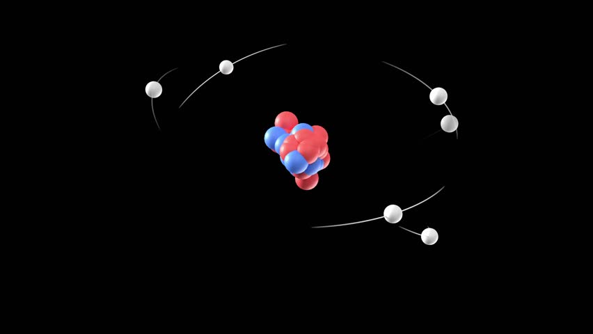 atomic model 3d animation electron orbital spinning and the disappearing . can be used to explain electronic configuration,  particle physics or radioactive energy fusion or fission Royalty-Free Stock Footage #1109725163