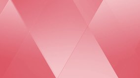 Pastel pink and red gradient abstract geometric background seamless loop 4K video
