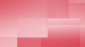 Pastel pink and red gradient abstract geometric background with squares seamless animation 4K video
