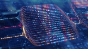 Neural Network Big Data Flow Visualization, Binary Code Matrix, AI Machine Learning Abstract Background, Quantum Computing, Cyber Security, Futuristic Technology Artificial Intelligence Digital Grid - Powered by Shutterstock - Get 15% off with code: PIKWIZARD15