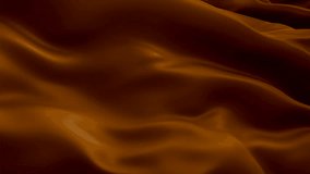 Sepia color clear waving flag. 3d Brown flag waving. Colorful Sepia seamless loop animation. Brown HD resolution Background. Clear flag Closeup 1080p Full HD video layout, presentation
