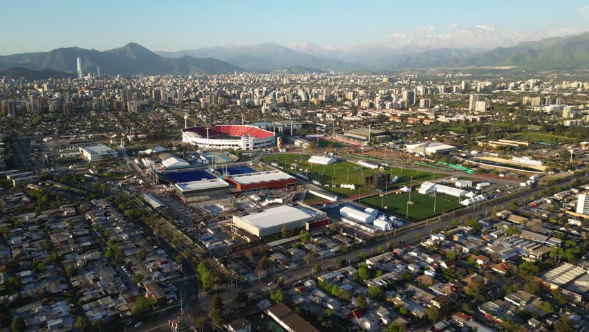 Estadio Nacional is the national stadium of Chile, is located in the Ñuñoa district of Santiago. It is the largest stadium in Chile with an official capacity of 48,665. 
